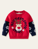 Christmas Deer Letter Sweater