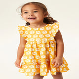 Children's Printed Short Sleeve Dress