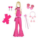 Barbie Party Suit Suspender Plaid Dress