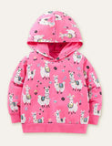 Alpaca Cartoon Printed Hoodie - CCMOM