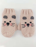 Animal Embroidery Knitted Wool Hat Gloves Two-Piece Set - CCMOM