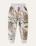 Animal Friends Full Printed Sweatpants - CCMOM