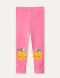 Apple Appliqué Cute Leggings