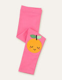 Apple Appliqué Cute Leggings - CCMOM