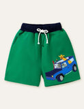 Appliqué Embroidered Shorts - CCMOM