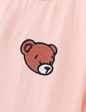 Bear Embroidered T-shirt - CCMOM