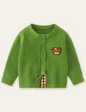 Bear Embroidery Sweater Cardigan - CCMOM