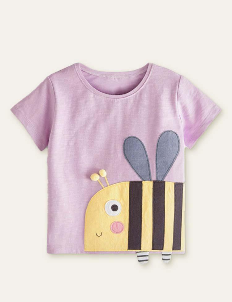 Bee Appliqué T-shirt - CCMOM