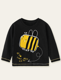 Bee Printed Long Sleeve T-shirt