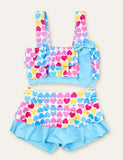 Bow Love Printed Swimsuit