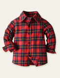 Bow Plaid Shirt Gentleman Party Set - CCMOM