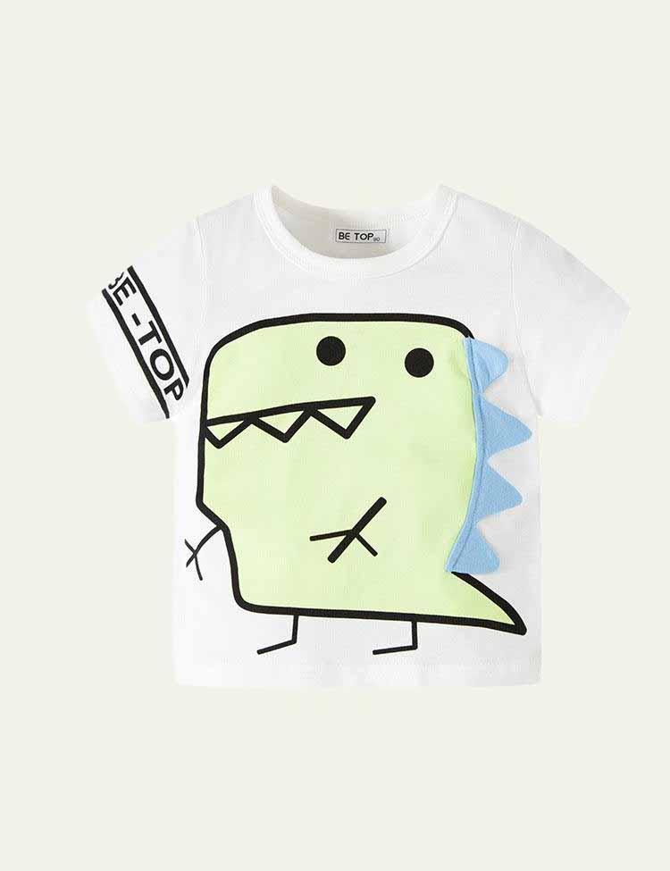 Boy Cartoon Dinosaur T-shirt - CCMOM