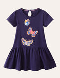 Butterfly Embroidered Dress - CCMOM