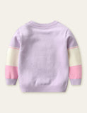 Butterfly Flower Striped Sweater - CCMOM