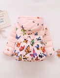 Butterfly Printing Clothes Cotton-Padded Jacket - CCMOM