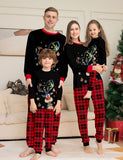 Christmas Colorful Fantasy Deer Head Printed Family Matchting Pajamas