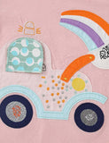 Car Rainbow Appliqué T-shirt - CCMOM