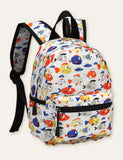 Cartoon Animal Full Printed Schoolbag Backpack - CCMOM