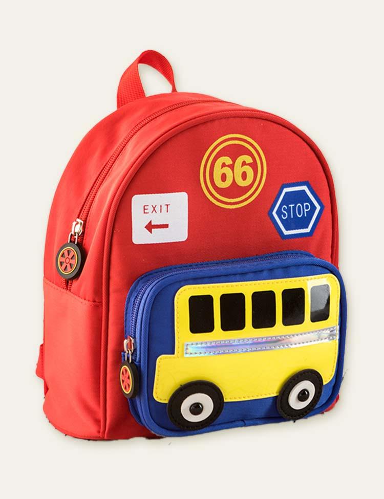 Cartoon Bus Schoolbag Backpack - CCMOM