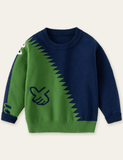 Cartoon Dinosaur Crocodile Pattern Sweater - CCMOM