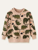 Cartoon Dinosaur Printed Sweatshirt - CCMOM