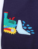 Cartoon Excavator Embroidery Sweatpants - CCMOM