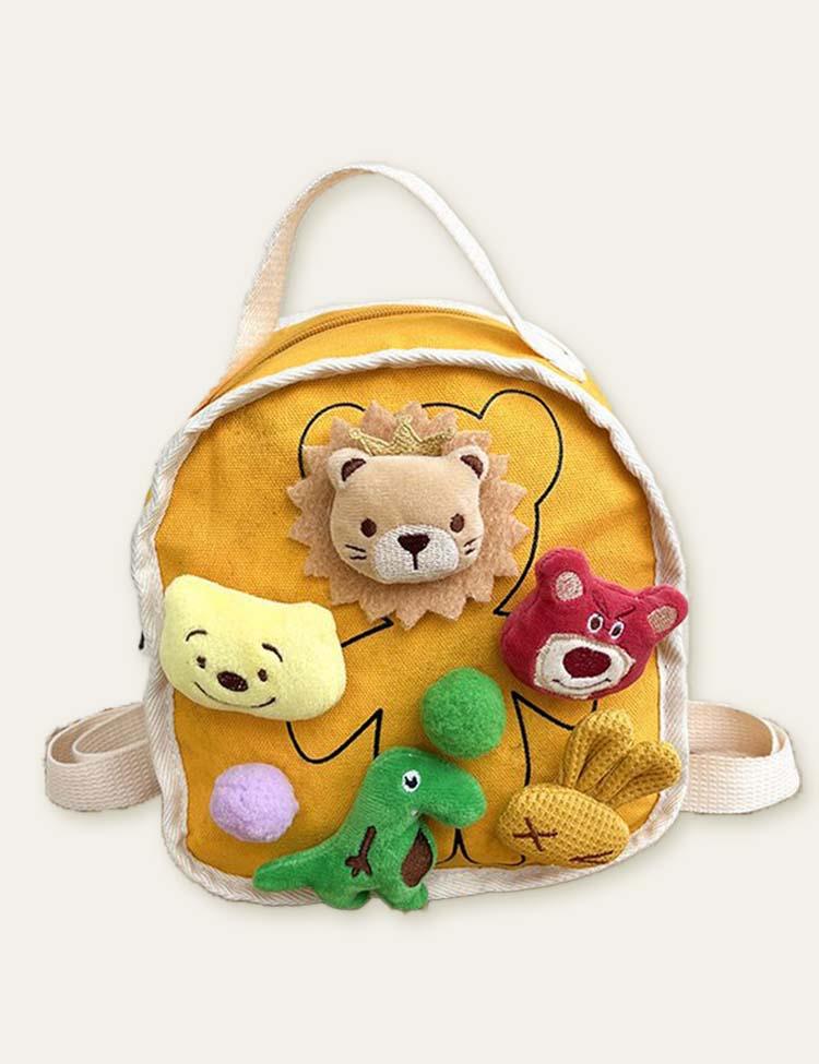 Cartoon Plush Doll Schoolbag Backpack - CCMOM
