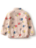 Cartoon Print Polar Fleece Jacket - CCMOM