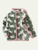 Cartoon Print Polar Fleece Jacket - CCMOM