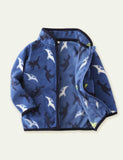 Cartoon Print Polar Fleece Jacket - CCMOM