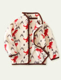 Cartoon Print Polar Fleece Jacket - CCMOM