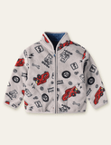 Cartoon Printed Fleece Jacket - CCMOM