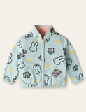 Cartoon Printed Fleece Jacket - CCMOM