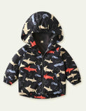 Cartoon Printing plus Velvet Shell Jacket - CCMOM