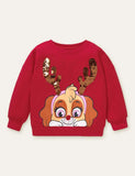 Cartoon Puppy Printed Sweatshirt - CCMOM