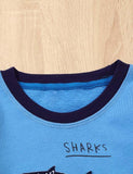 Cartoon Shark Appliqué Sweatshirt - CCMOM