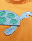 Cartoon Turtle round Neck Short Sleeve T-shirt - CCMOM