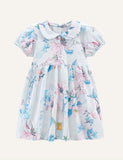 Children's Printed Short Sleeve Dress