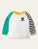 Chicken Duck Embroidered Long Sleeve T-shirt - CCMOM