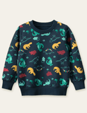 Children's Dinosaur Printed Sweatshirt - CCMOM