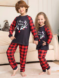 Christmas Antlers Printed Family Matching Pajamas - CCMOM