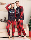 Christmas Antlers Printed Family Matching Pajamas - CCMOM