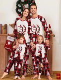 Christmas Antlers Printed Parent-Child Pajamas