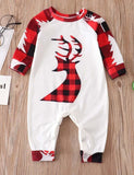 Christmas Antlers Printed Parent-Child Pajamas - CCMOM