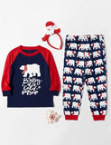 Christmas Bear Print Parent-Child Pajamas - CCMOM