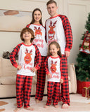 Christmas Deer Letter Printed Pajamas Family Matching Suit