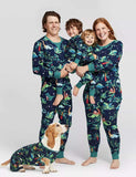 Christmas Dinosaur Print Family Matching Pajamas - CCMOM