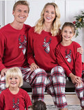 Christmas Elk Printing Family Matching Pajamas