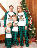 Christmas Elk Printing Family Matching Pajamas