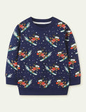 Christmas Elk Printing Sweatshirt